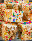 Funfetti Crispies Rice Cookies Rainbow Sprinkles