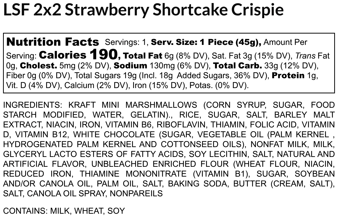 Strawberry Shortcake 2x2 - LSF